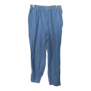 *Vintage VF Jeanswear Chic 14 Petite Blue Denim Jeans Elastic‎ Waist Granny Core